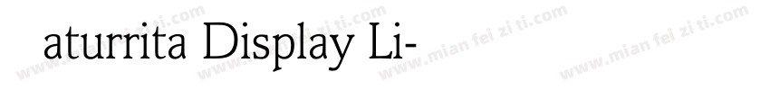 Caturrita Display Li字体转换